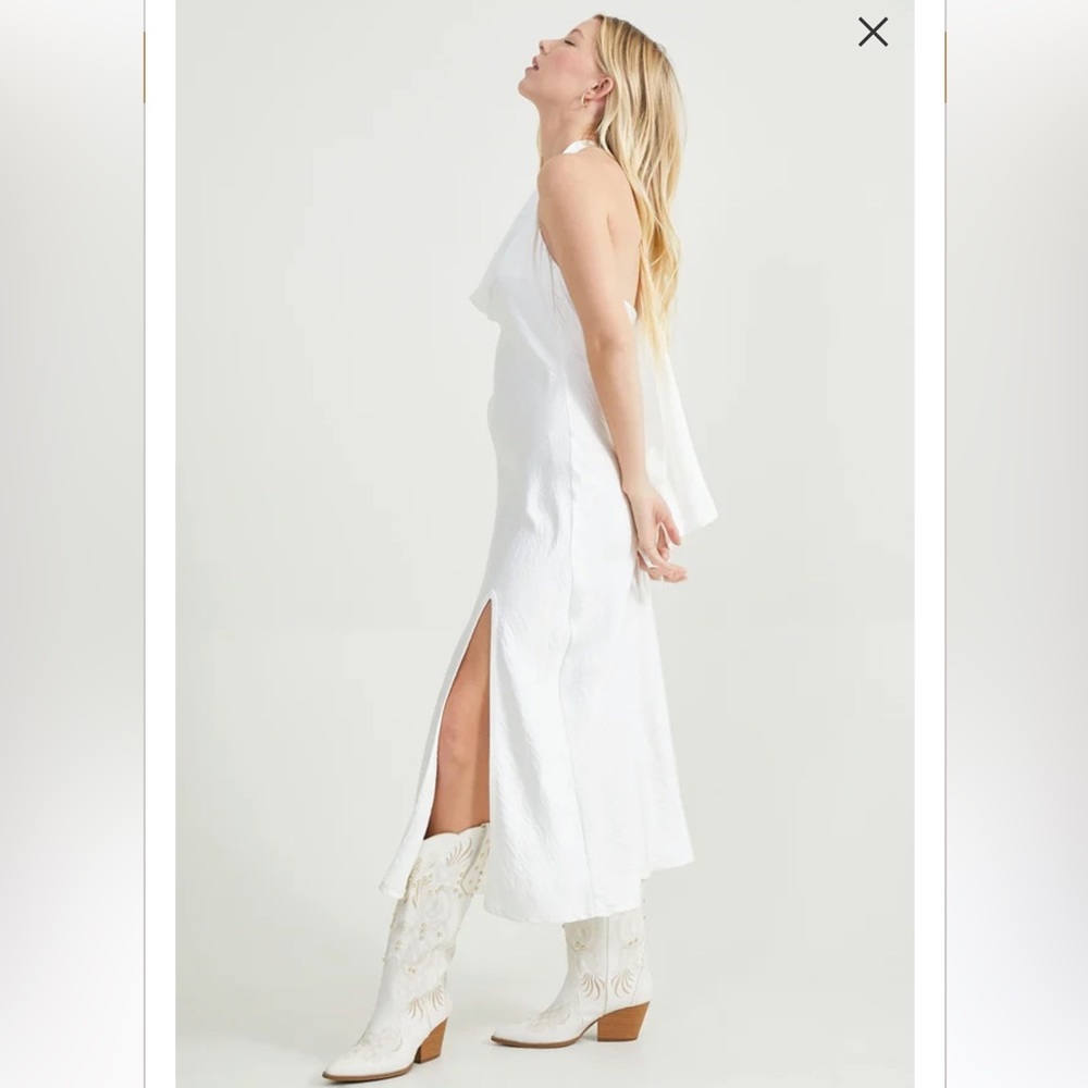 Satin midi dress